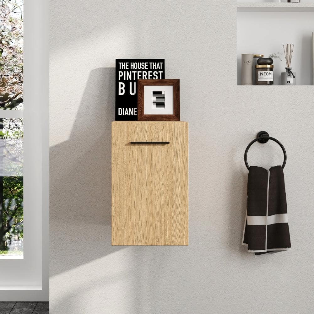 11.81 in. W x 17.91 in. D x 18.90 in. H Bathroom Storage Wall Cabinet in Original Oak price history on PriceWatchPro
