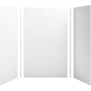 Choreograph 60 in. W x 36 in. H x 96 in. D 5-Piece Glue up Alcove Shower Wall Surround in White
