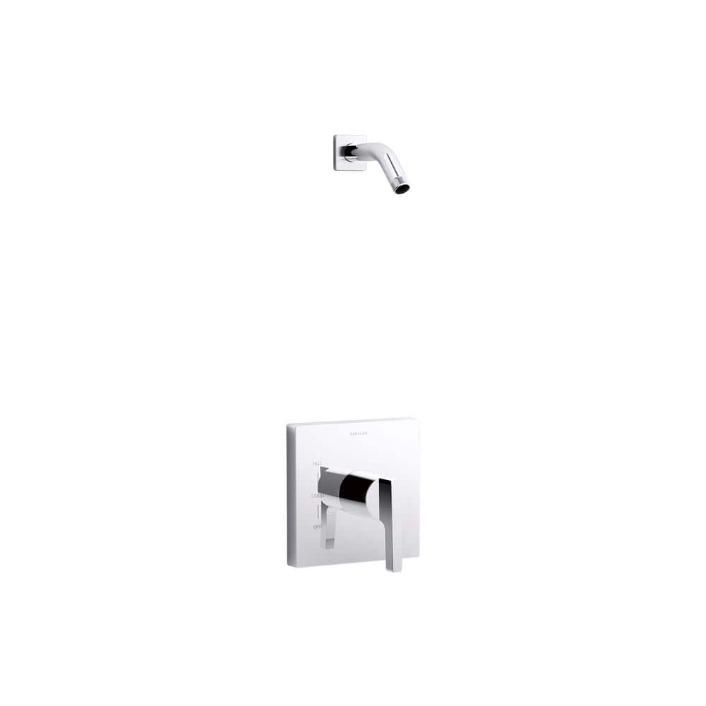 1-Handle Rite-Temp Shower Valve Trim Kit with Lever Handle Less Showerhead 