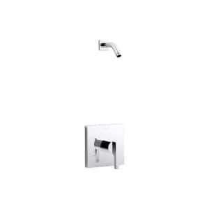 1-Handle Rite-Temp Shower Valve Trim Kit with Lever Handle Less Showerhead in Polished Chrome (Valve Not Included)