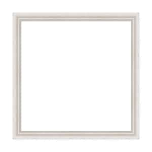 Mirror Makeover Trio Whitewash Silver 37.25 in. W x 37.25 in. H Bathroom Mirror Frame Border Kit-Fits a 36 x 36 mirror