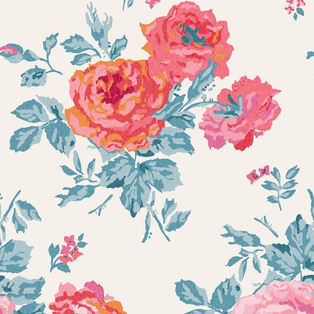 Archive Rose Blue Wallpaper Sample
