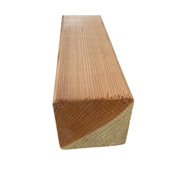 1.5-in x 3.5-in x 8-ft Redwood Wood Fence Rail
