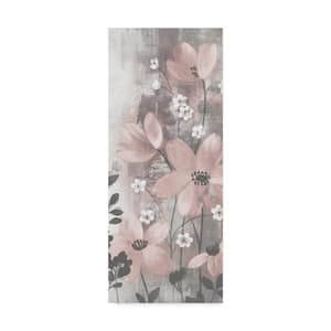Floral Symphony Blush Gray Crop I by Silvia Vassileva Nature Art Print 24 in. x 10 in.