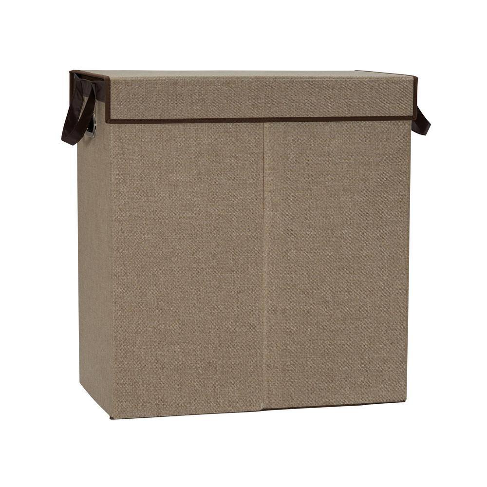 HOUSEHOLD ESSENTIALS Collapsible Laundry Sorter in Tan 5634 The Home