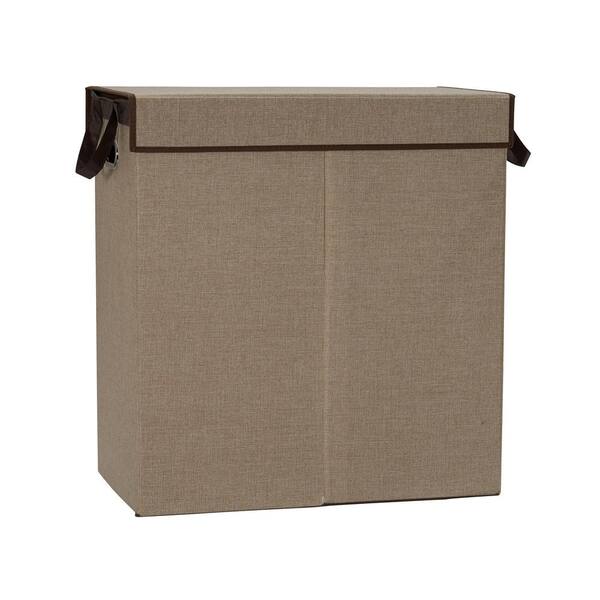 HOUSEHOLD ESSENTIALS Collapsible Laundry Sorter in Tan 5634 The Home