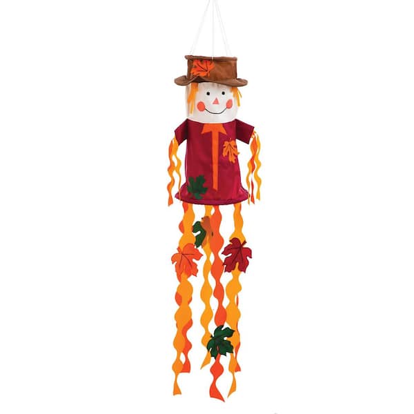 Evergreen 46 in. Scarecrow Applique Sculpt Wind Twirler