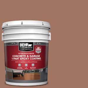 5 gal. #PFC-14 Iron Ore Self-Priming 1-Part Epoxy Satin Interior/Exterior Concrete and Garage Floor Paint