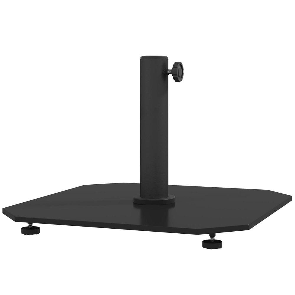 41lb. Metal Patio Umbrella Base, Umbrella Stand with Adjustable Foot Pads,