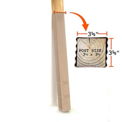 4 in. x 4 in. x 8 ft. #1 Pressure-Treated Post 4210154