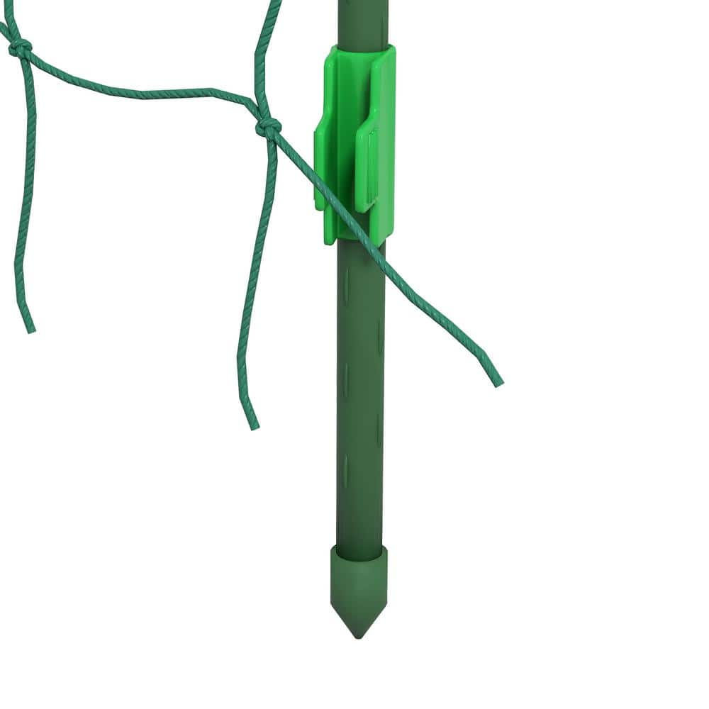 81" Tall Green Metal Garden Trellis for Climbing Plants