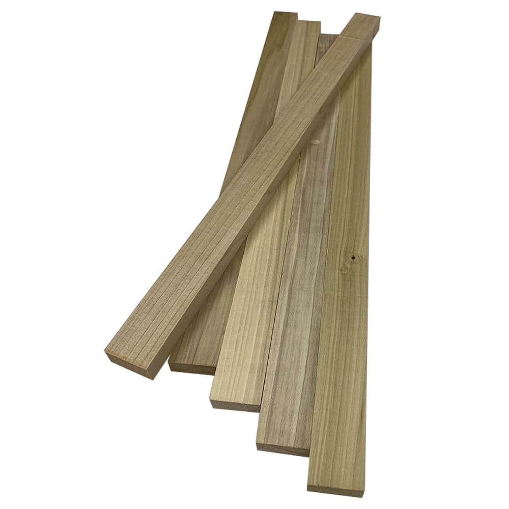 Swaner Hardwood Poplar Board (Common: 1 in. x 2 in. x R/L; Actual: 0.75 in.  x 1.5 in. x R/L) 467551 - The Home Depot