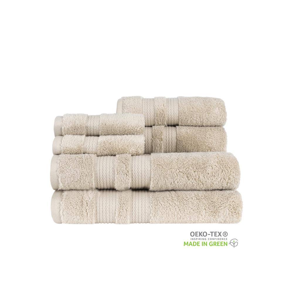 Caro Home Bethany Towel Collection Bath Towel Beige