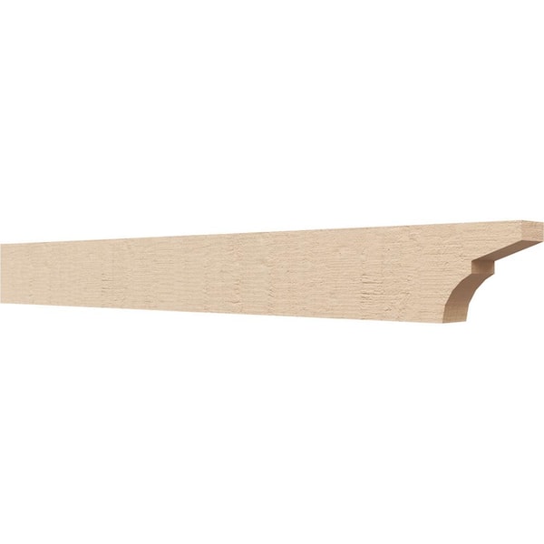 Ekena Millwork 2-in. x 4-in. x 36-in. Monterey Woodgrain, Primed Tan Timberthane Polyurethane Rafter Tail Brace