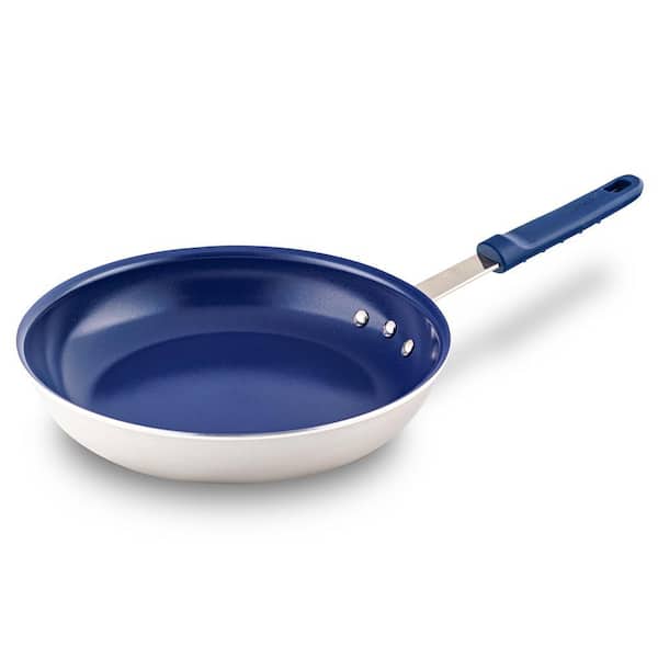 NutriChef 10 in. Ceramic Non-stick Medium Frying Pan in Blue