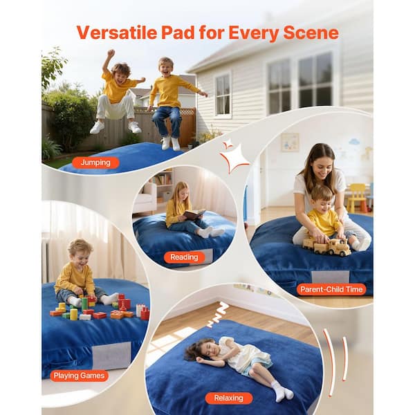 SKYSHALO Crash Pad, 5 x 5 ft. Crash Pad for Kids Sensory with Foam