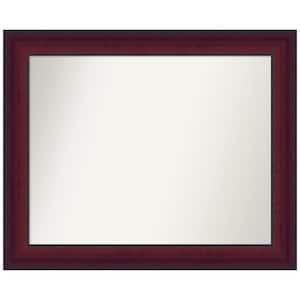 Canterbury Cherry 33.25 in. W x 27.25 in. H Non-Beveled Casual Rectangle Wood Framed Bathroom Wall Mirror in Cherry