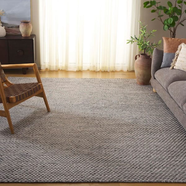 Vermont 9 ft. x 12 ft. Gray Abstract Lattice Area Rug