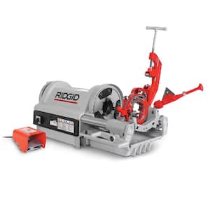 1224 120-Volt Threading Machine with Hammer Chuck, Heavy-Duty Pipe Threading Tool for 1/4 in. - 4 in. NPT