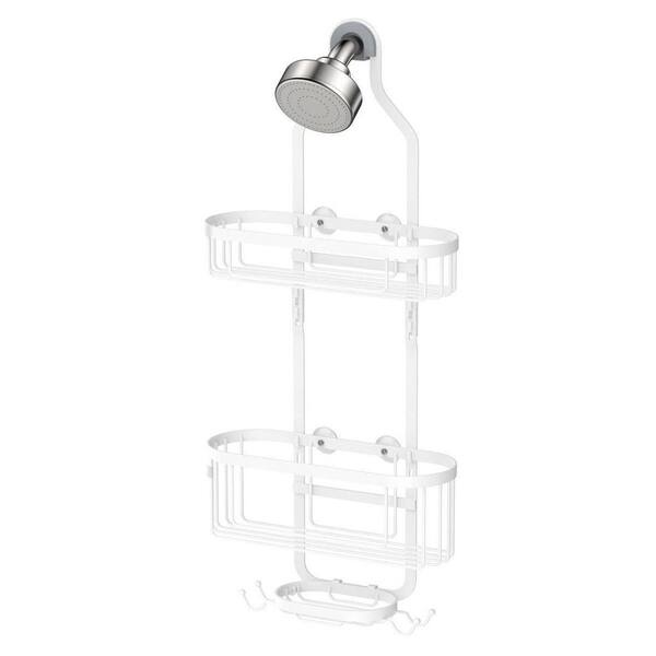 Dracelo 11.8 in. W x 3.8 in. D x 25.6 in. H Chrome Shower Caddy Hanging  Over Head, Bathroom Shower Organizer Shower Rack B094NQLNXV - The Home Depot