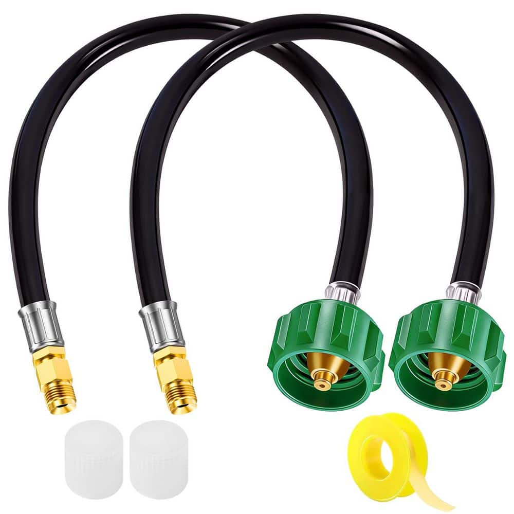 2 Pack 15 in. RV Propane Hose with 1/4 in. Inverted Male Flare and QCC1 Type1 for Dual Tank Regulator price history on PriceWatchPro