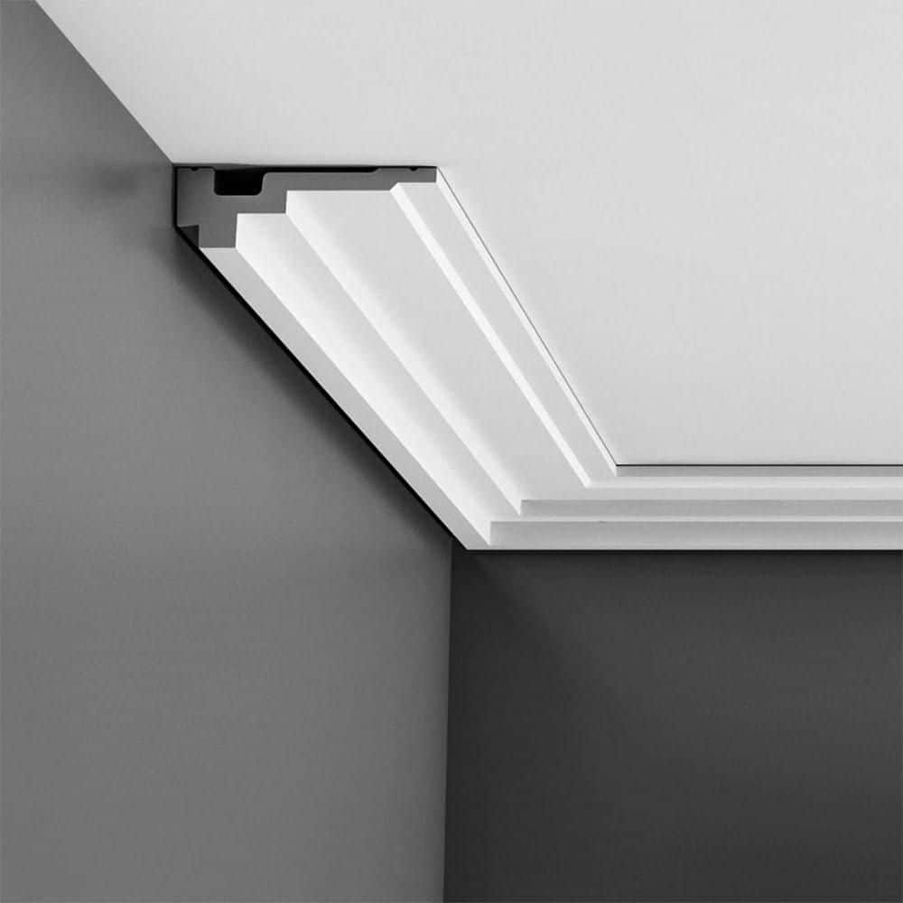 Primed White Polyurethane Crown Moulding Set of 2