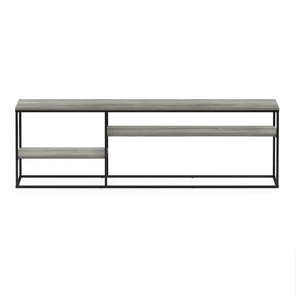 Furinno Moretti 70 in. French Oak Grey Modern Lifestyle TV Stand Fits TV's up to 78 in.