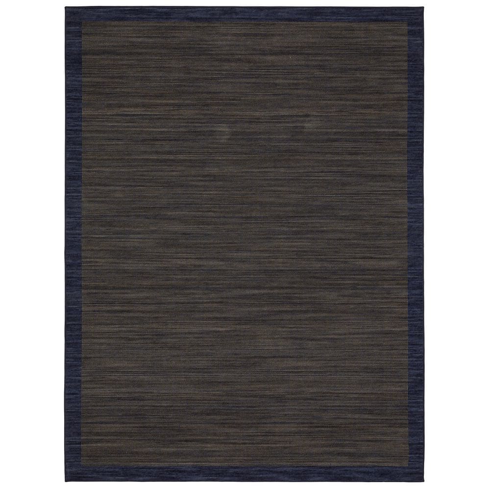 Wells 7 ft. x 10 ft. Blue/Brown Border Area Rug price history on PriceWatchPro