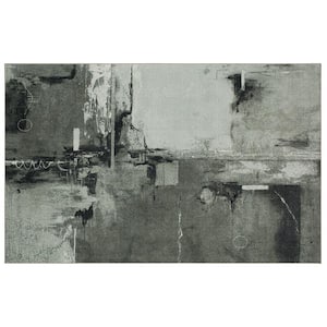 Fusion Grey 2 ft. x 3 ft. Abstract Area Rug