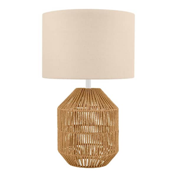 Quinton 24.5 in. Rattan Accent Table Lamp