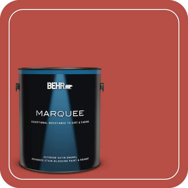 BEHR MARQUEE 1 gal. #M160-7 Raging Bull Satin Enamel Exterior Paint & Primer