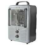 5120 BTU 1500-Watt Milkhouse Style Fan Electric Portable Heater in Gray