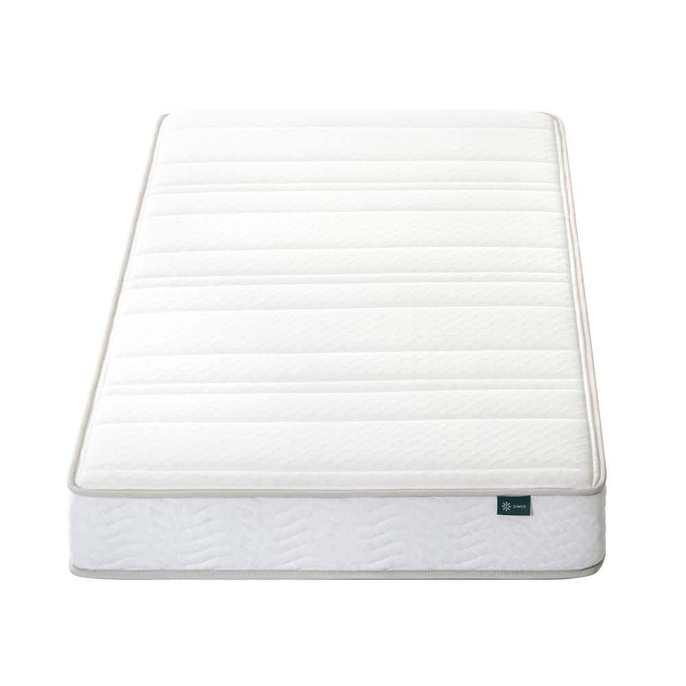 Zinus Twin Medium Quilted Top 6 in Foam and Spring Mattress