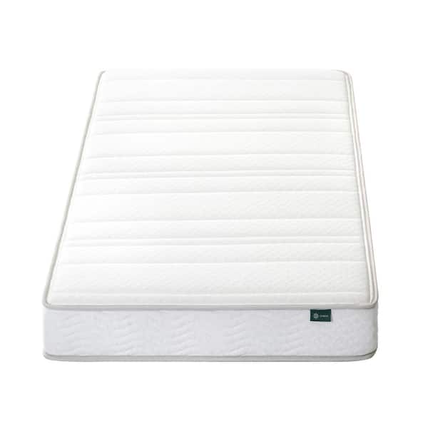 Zinus Twin Medium Quilted Top 6 in Foam and Spring Mattress 2-Piece Set for Bunk Beds