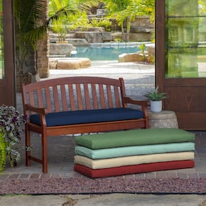 46 in. x 17 in. Sapphire Blue Leala Rectangle Outdoor Bench Cushion