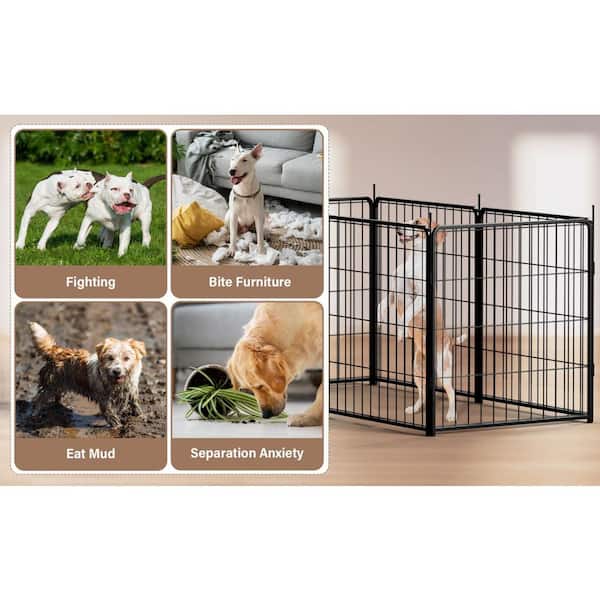 Play Pen EROMMY 12-panel Pet Pet Pen With Door, Clear Puppy