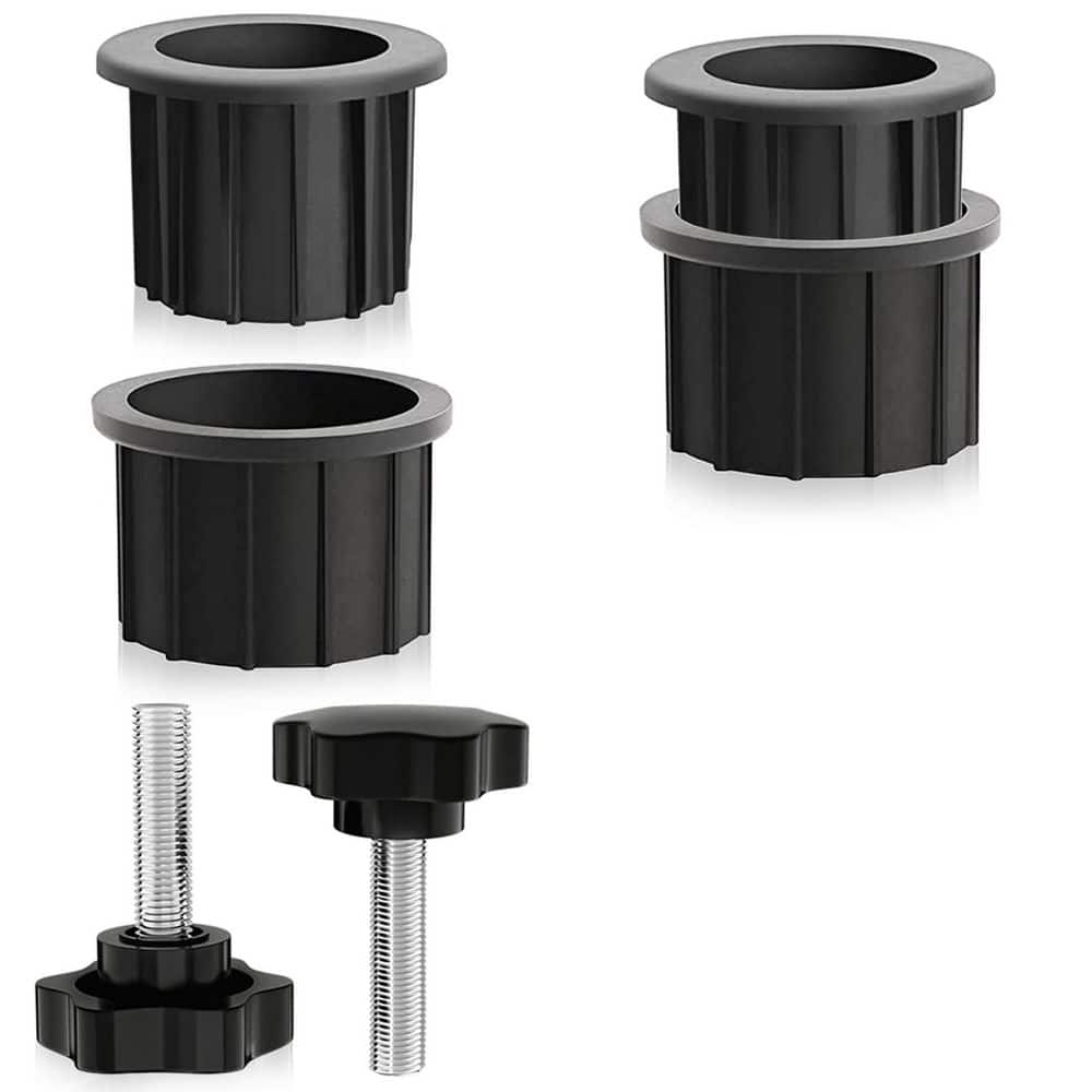 electric outlets snap on to patio umbrella poles SenQWFa 2 Sets Patio Umbrella Base Hole Ring Plug Cover Stand Replacement Parts Black Base Insert Pole Fastening Cap