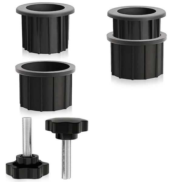 electric outlets for patio umbrella poles Outus Table Hole Ring Umbrella Cone Wedge Plug Umbrella Stabilizer Sleeve 2 to 2.5 Inch Patio Table Hole and 1.5 Inch or Umbrella Pole Adapter (Transparent, 2 and more 6pcs Patio Umbrella Base Stand