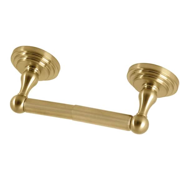Kingston Brass Milano Wall Mount Toilet Paper Holder in Brushed Brass