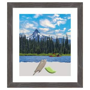 Woodridge Rustic Grey Wood Picture Frame Opening Size 20 x 24 in. (Matted To 16 x 20 in.)