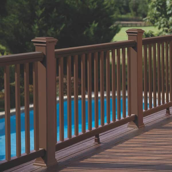 Trex Trascend 4 in. x 4 in. x 39 in. Vintage Lantern Composite Post Sleeve - Brown