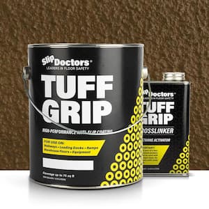 Tuff Grip Extreme 1 gal. Brown Semi-Gloss Urethane Anti-Slip Exterior/Interior Patio Concrete Sealer