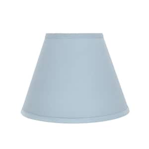 12 in. x 9 in. Light Blue Hardback Empire Lamp Shade