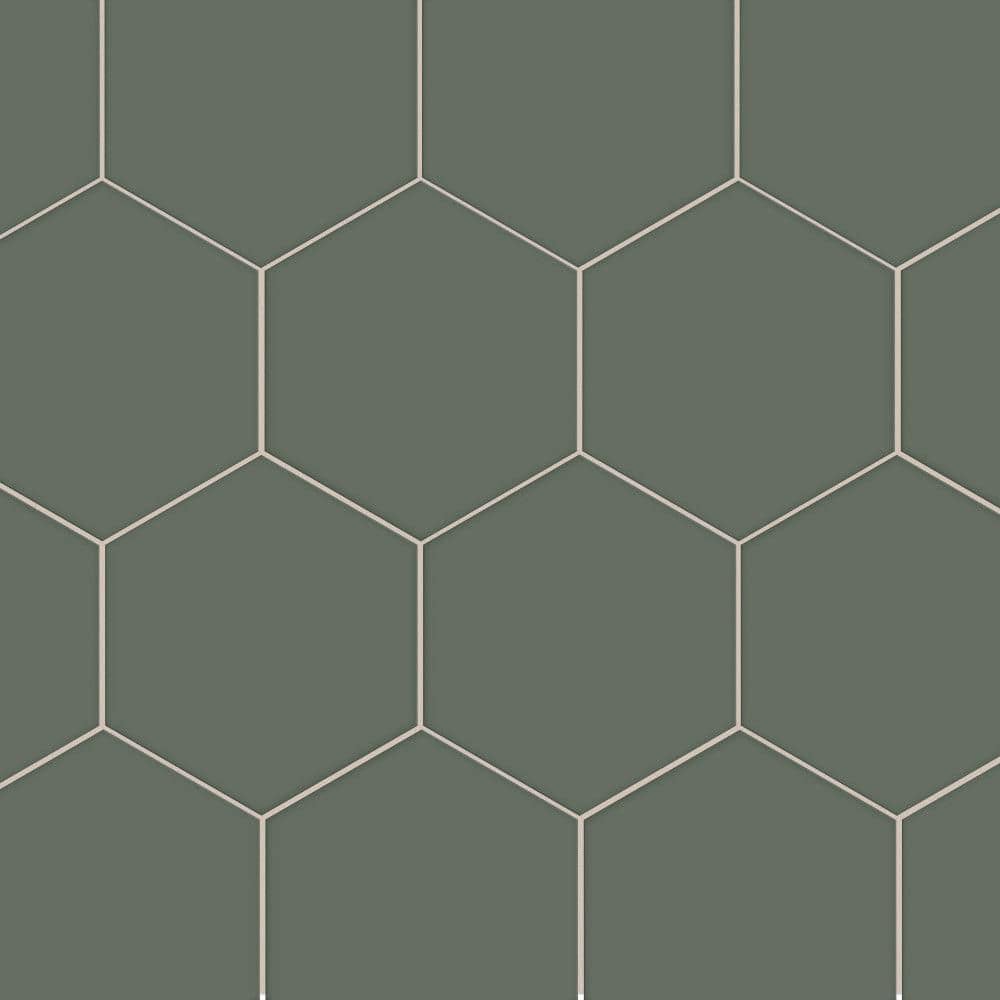 Textile Basic Hex Moss 8-5/8 in. x 9-7/8 in. Porcelain Floor and Wall Tile (11.5 sq. ft. /Case) price history on PriceWatchPro