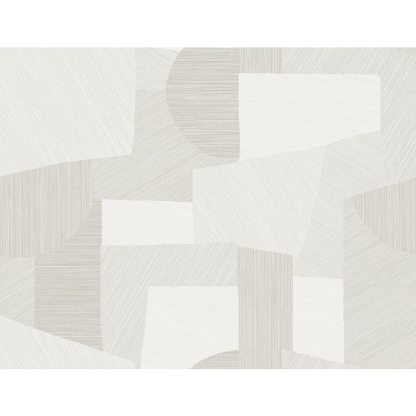Seabrook Designs 60.75 sq. ft. Metallic Alabaster Lahti Embossed Vinyl Unpasted Wallpaper Roll