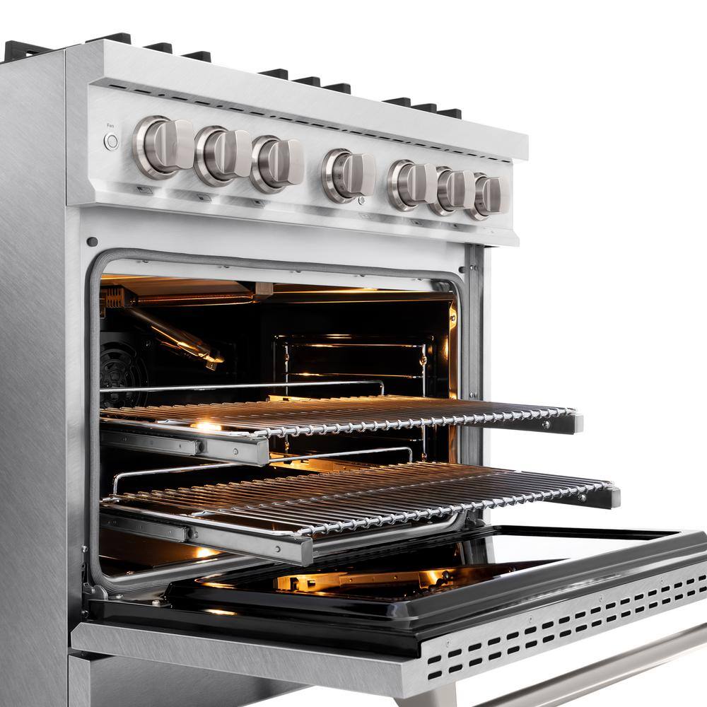 ZLINE 36" Stainless Steel Gas Range with Convection Oven