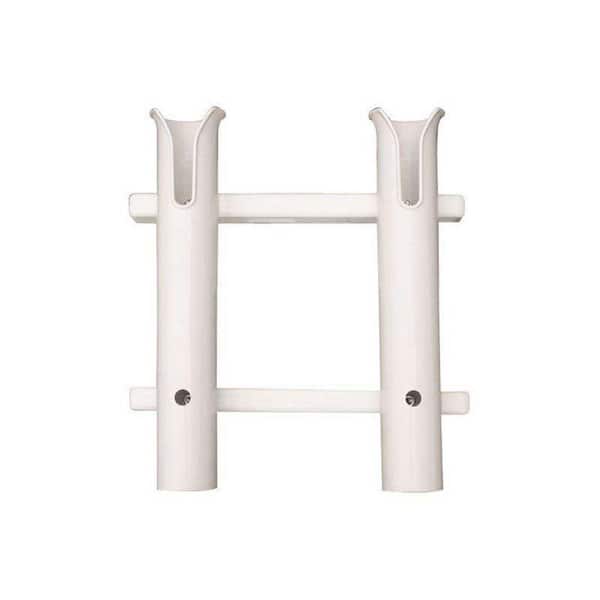 TACO Marine 2-Rod Deluxe Poly Rod Rack - White P03-062W - The Home Depot