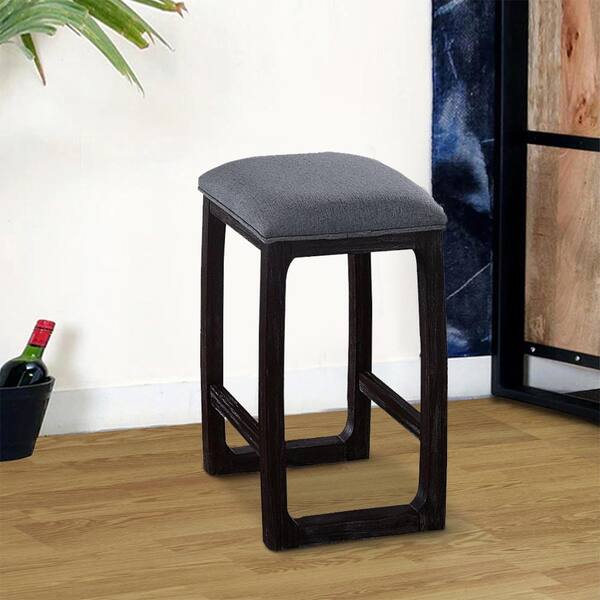Fabric Upholstered Seat, Backless Counter Height Stools Upholstered