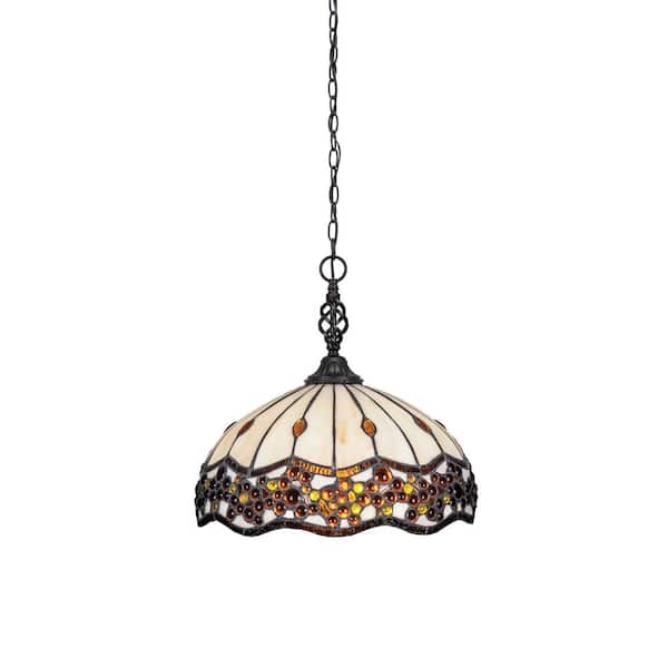 maaa88k0♡ Bridgewater 100-Watt 1-Light Matte Black Shaded Pendant