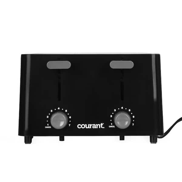 Courant 4-Slice Black/Stainless Toaster